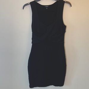 Express Sexy Black Bandage Fitted Dress